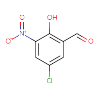 Chemical structure of 5-chloro-2-hydroxy-3-nitrobenzaldehyde - CSSB00000010018
