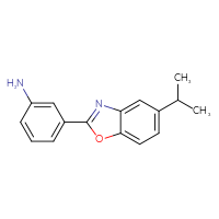 Chemical structure of 3-[5-(propan-2-yl)-1,3-benzoxazol-2-yl]aniline - CSSB00015311945