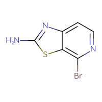 Chemical structure of 4-bromo-[1,3]thiazolo[5,4-c]pyridin-2-amine - CSSB00010740239