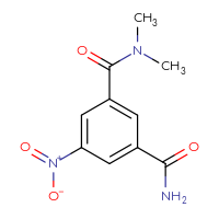 Chemical structure of N1,N1-dimethyl-5-nitrobenzene-1,3-dicarboxamide - CSSB01432918813