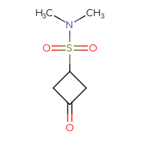 Chemical structure of N,N-dimethyl-3-oxocyclobutane-1-sulfonamide - CSSB00010657303