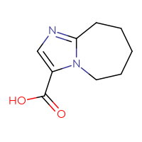 Chemical structure of 5H,6H,7H,8H,9H-imidazo[1,2-a]azepine-3-carboxylic acid - CSSB00009880205
