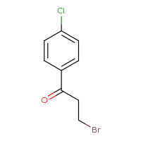 Chemical structure of 3-bromo-1-(4-chlorophenyl)propan-1-one - CSSB00009813181