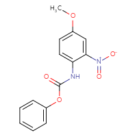 Chemical structure of phenyl N-(4-methoxy-2-nitrophenyl)carbamate - CSSB00000735582
