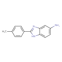 Chemical structure of 2-(4-methylphenyl)-1H-1,3-benzodiazol-5-amine - CSSB00000627250