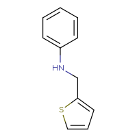 Chemical structure of N-[(thiophen-2-yl)methyl]aniline - CSSB00000219589