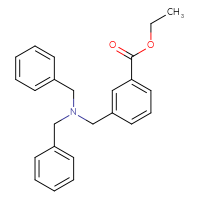 Chemical structure of ethyl 3-[(dibenzylamino)methyl]benzoate - CSSB00010201791