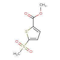 Chemical structure of methyl 5-methanesulfonylthiophene-2-carboxylate - CSSB00015279196