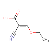 Chemical structure of (2E)-2-cyano-3-ethoxyprop-2-enoic acid - CSSB00043095076