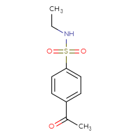 Chemical structure of 4-acetyl-N-ethylbenzene-1-sulfonamide - CSSB00000165206