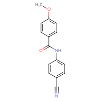 Chemical structure of N-(4-cyanophenyl)-4-methoxybenzamide - CSSB00020585762