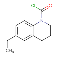 Chemical structure of 6-ethyl-1,2,3,4-tetrahydroquinoline-1-carbonyl chloride - CSSB14968819331