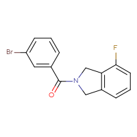 Chemical structure of 2-(3-bromobenzoyl)-4-fluoro-2,3-dihydro-1H-isoindole - CSSB01619387299