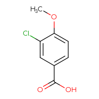 Chemical structure of 3-chloro-4-methoxybenzoic acid - CSSB00000188346