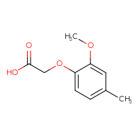 Chemical structure of 2-(2-methoxy-4-methylphenoxy)acetic acid - CSSB00000183895