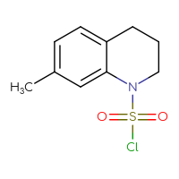 Chemical structure of 7-methyl-1,2,3,4-tetrahydroquinoline-1-sulfonyl chloride - CSSB00010969941