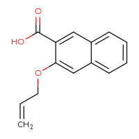 Chemical structure of 3-(prop-2-en-1-yloxy)naphthalene-2-carboxylic acid - CSSB00000274333