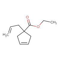 Chemical structure of ethyl 1-(prop-2-en-1-yl)cyclopent-3-ene-1-carboxylate - CSSB01217671157
