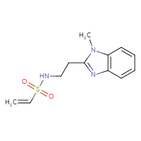 Chemical structure of N-[2-(1-methyl-1H-1,3-benzodiazol-2-yl)ethyl]ethene-1-sulfonamide - CSSB21332101233