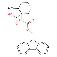 Chemical structure of 1-({[(9H-fluoren-9-yl)methoxy]carbonyl}amino)-2-methylcyclohexane-1-carboxylic acid - CSSB00011866284