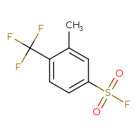 Chemical structure of 3-methyl-4-(trifluoromethyl)benzene-1-sulfonyl fluoride - CSSB00102728509