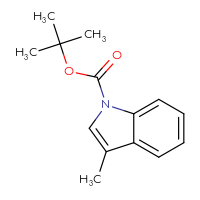 Chemical structure of tert-butyl 3-methyl-1H-indole-1-carboxylate - CSSB00010179699