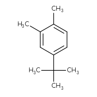 Chemical structure of 4-tert-butyl-1,2-dimethylbenzene - CSSB00000029782