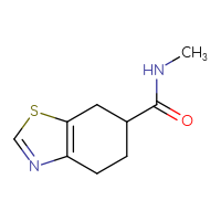 Chemical structure of N-methyl-4,5,6,7-tetrahydro-1,3-benzothiazole-6-carboxamide - CSSB06256121495