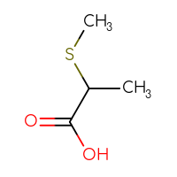 Chemical structure of 2-(methylsulfanyl)propanoic acid - CSSB00000149566