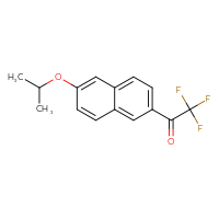 Chemical structure of 2,2,2-trifluoro-1-[6-(propan-2-yloxy)naphthalen-2-yl]ethan-1-one - CSSB21103686307