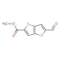 Chemical structure of methyl 5-formylthieno[3,2-b]thiophene-2-carboxylate - CSSB00121294485