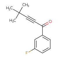 Chemical structure of 1-(3-fluorophenyl)-4,4-dimethylpent-2-yn-1-one - CSSB02496445736