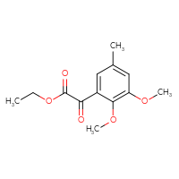 Chemical structure of ethyl 2-(2,3-dimethoxy-5-methylphenyl)-2-oxoacetate - CSSB00133473786