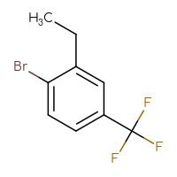 Chemical structure of 1-bromo-2-ethyl-4-(trifluoromethyl)benzene - CSSB00010710384