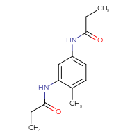 Chemical structure of N-(2-methyl-5-propanamidophenyl)propanamide - CSSB00000783817