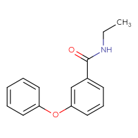 Chemical structure of N-ethyl-3-phenoxybenzamide - CSSB00046254774