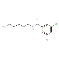 Chemical structure of 3,5-dichloro-N-hexylbenzamide - CSSB01999182440