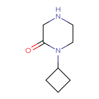 Chemical structure of 1-cyclobutylpiperazin-2-one - CSSB00011998203