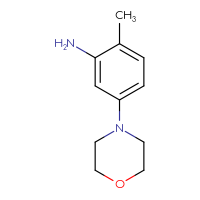 Chemical structure of 2-methyl-5-(morpholin-4-yl)aniline - CSSB00000725455