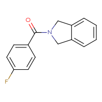 Chemical structure of 2-(4-fluorobenzoyl)-2,3-dihydro-1H-isoindole - CSSB00003274435