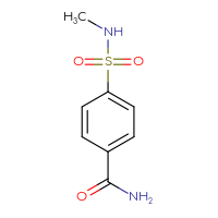 Chemical structure of 4-(methylsulfamoyl)benzamide - CSSB00000206421