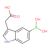 Chemical structure of 2-[5-(dihydroxyboranyl)-1H-indol-3-yl]acetic acid - CSSB00010427667