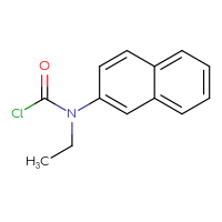 Chemical structure of N-ethyl-N-(naphthalen-2-yl)carbamoyl chloride - CSSB06263764471