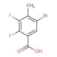 Chemical structure of 5-bromo-2,3-difluoro-4-methylbenzoic acid - CSSB00135376079
