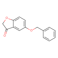 Chemical structure of 5-(benzyloxy)-2,3-dihydro-1-benzofuran-3-one - CSSB00011306197