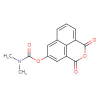 Chemical structure of 2,4-dioxo-3-oxatricyclo[7.3.1.0⁵,¹³]trideca-1(12),5(13),6,8,10-pentaen-7-yl N,N-dimethylcarbamate - CSSB21432559279