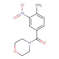 Chemical structure of 4-(4-methyl-3-nitrobenzoyl)morpholine - CSSB00000384830