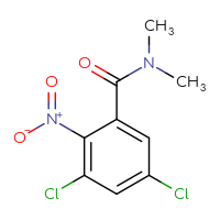 Chemical structure of 3,5-dichloro-N,N-dimethyl-2-nitrobenzamide - CSSB01994781693