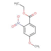 Chemical structure of ethyl 4-methoxy-2-nitrobenzoate - CSSB00010000180