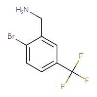 Chemical structure of 1-[2-bromo-5-(trifluoromethyl)phenyl]methanamine - CSSB00012350950